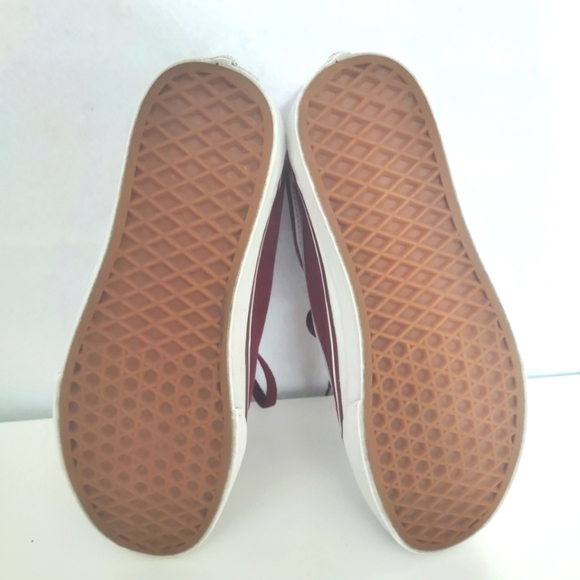 VANS Premium Burgundy Size 6.5 Men Women's 8 In Very Good Condition - Picture 3 of 7